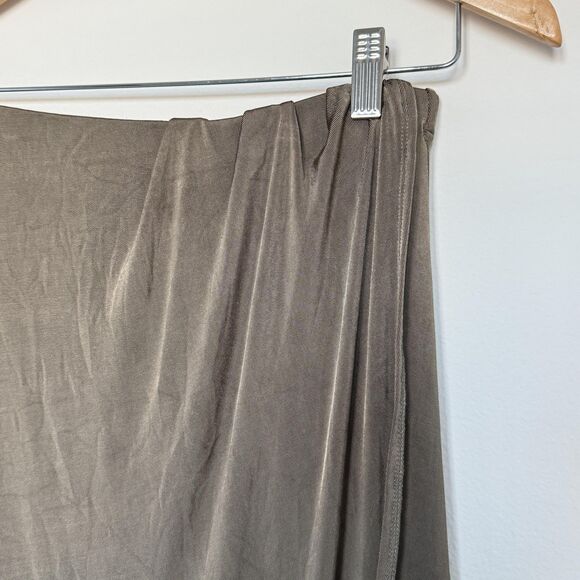 Free People Skirt Womens Small Olive Wrap Maxi Asymmetrical High Low OB969810 - Picture 2 of 10